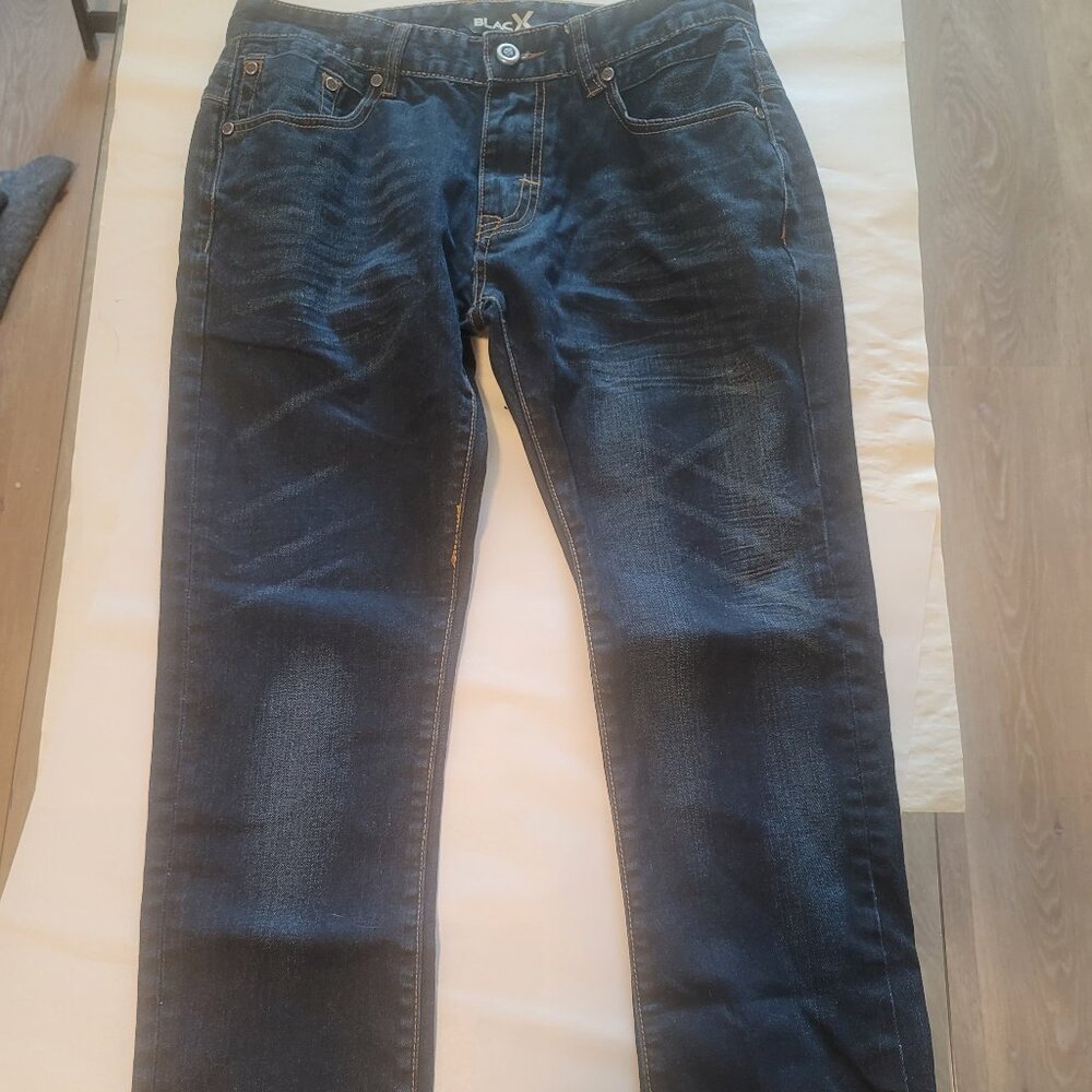 BlacX Blue Denim Jeans Straight Leg Size 31x28 Pre-Owned Great Condition